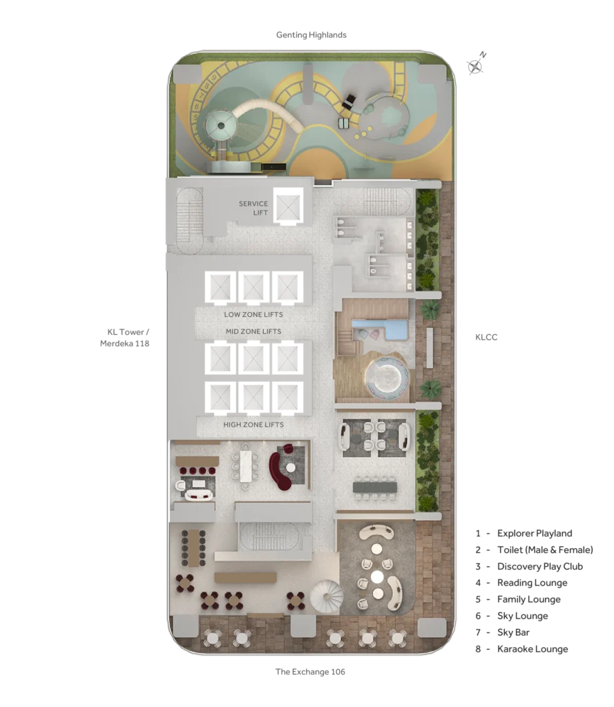 CloutHaus Level 33 facility plan
